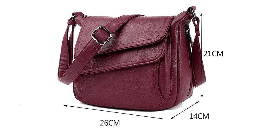 Marke Qualität Weiche Leder Sac Luxus Handtaschen Frauen Taschen Designer Weibliche Schulter Messenger Tasche Mutter Taschen Für Frauen 2022