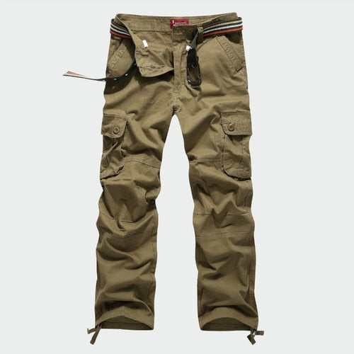 New Tactical Cargo Pants Men Military Pants Cotton Many Pockets Man Casual Baggy Trousers Streetwear Straight Pantalones Hombre