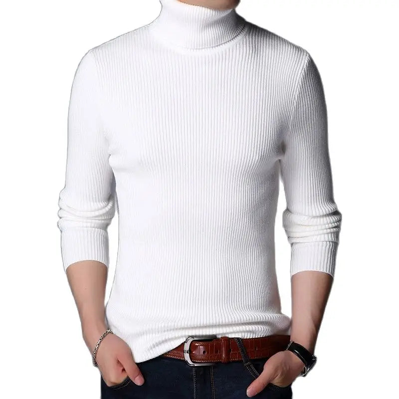 Herren Pullover Herbst Winter Dicke Warme Pullover Männer Gestrickte Kaschmir Wolle Pullover Männer Schwere Rollkragen Jumper