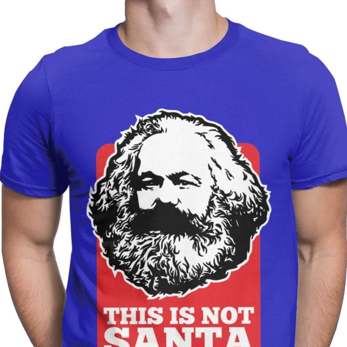 Novelty This Is Not Santa This Is Karl T Shirts for Men T Shirts Harajuku  Communism Marxism Socialism Christmas