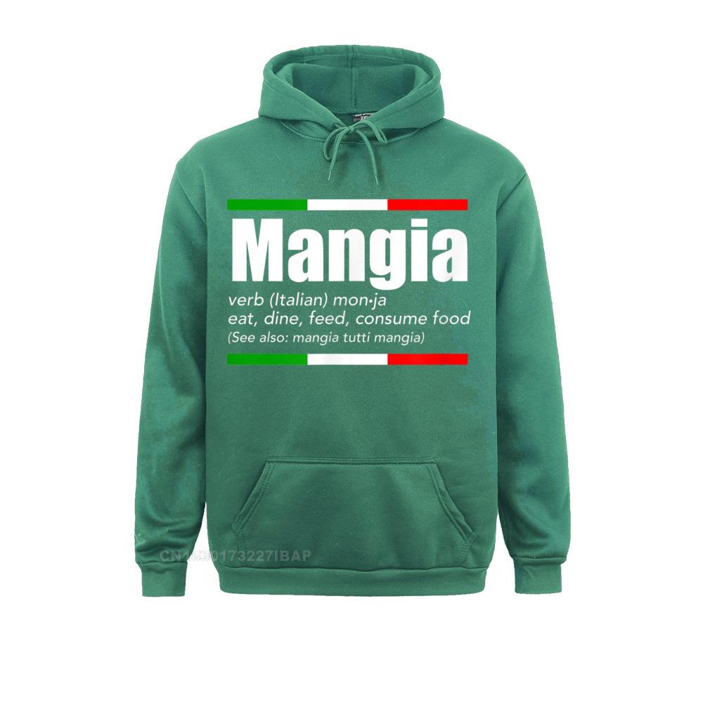 Mangia Italian Slang Funny Sayings TShirt Italy Humor Shirt Sweatshirts Fashionable Cool Women&#39;s Hoodies Hip Hop Sportswears