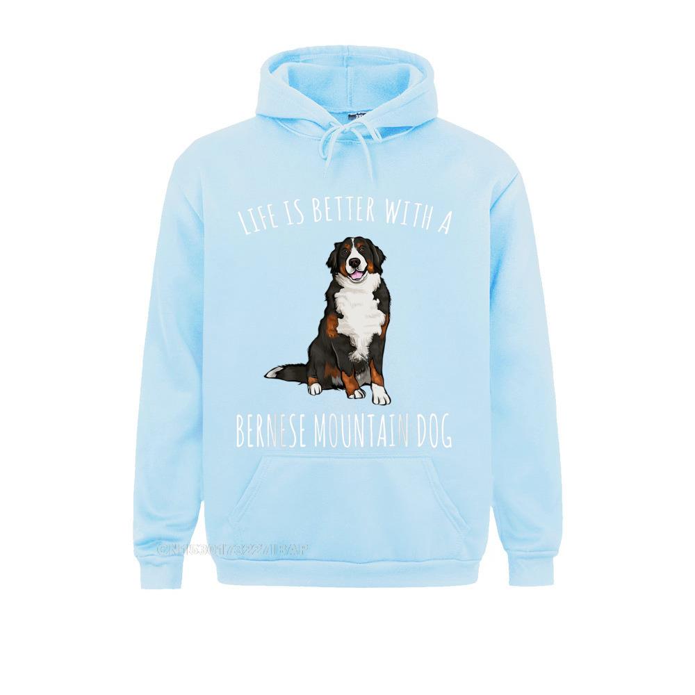 Life Is Better With A Bernese Mountain Dog Lover Hoodie Hoodies Clothes Oversized Hip Hop Long Sleeve Women Sweatshirts Geek