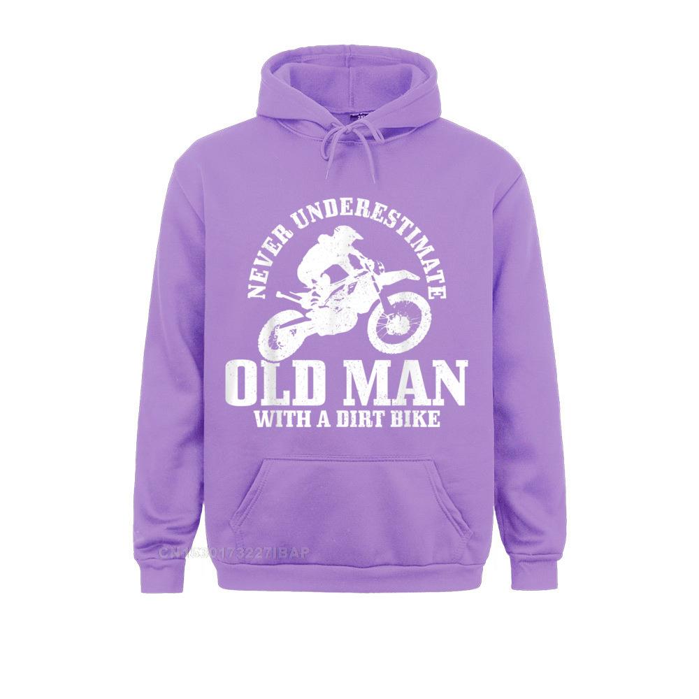 Mens Never Underestimate An Old Man With Bike Motocross Student Hoodies Family Summer Autumn Sweatshirts 3D Printed Graphic