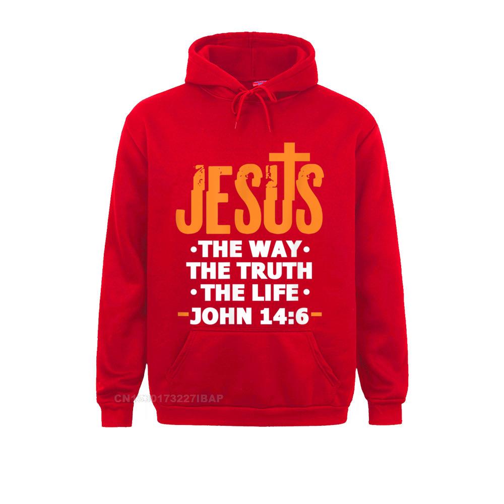 Jesus The Way Truth Life John 14 6 Christian Bible Verse Hoodie Hoodies Clothes Fall Faddish Custom Women England Style