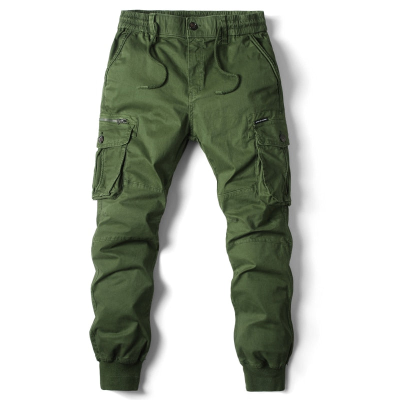 Cargo Pants Men Jogging Casual Pants Cotton Full Length Military Mens Streetwear Mens Work Tactical Tracksuit Trousers Plus Size