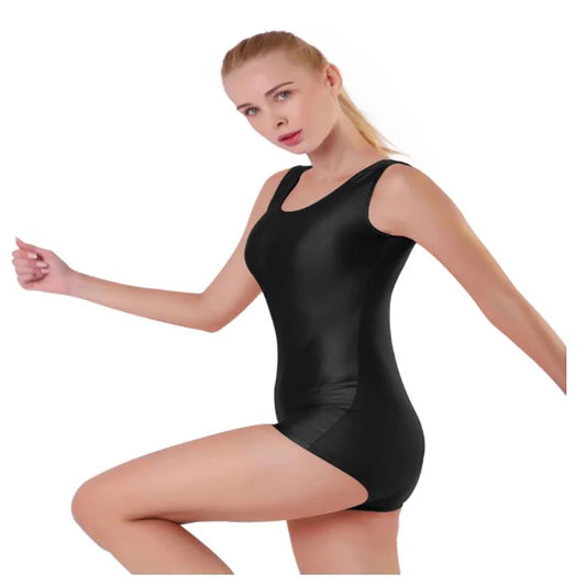 Speerise Adult Women Sleeveless Bodysuit Playsuit Summer Tank Biketard Gymnastic Unitard One Piece Jumpsuit for Dance