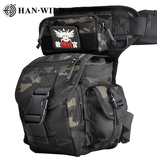 HAN WILD Military Tactical Leg Bag Tool Thigh Pack Camouflage Hunting Bag Waist Pack Motorcycle Riding Bag Military Waist Packs