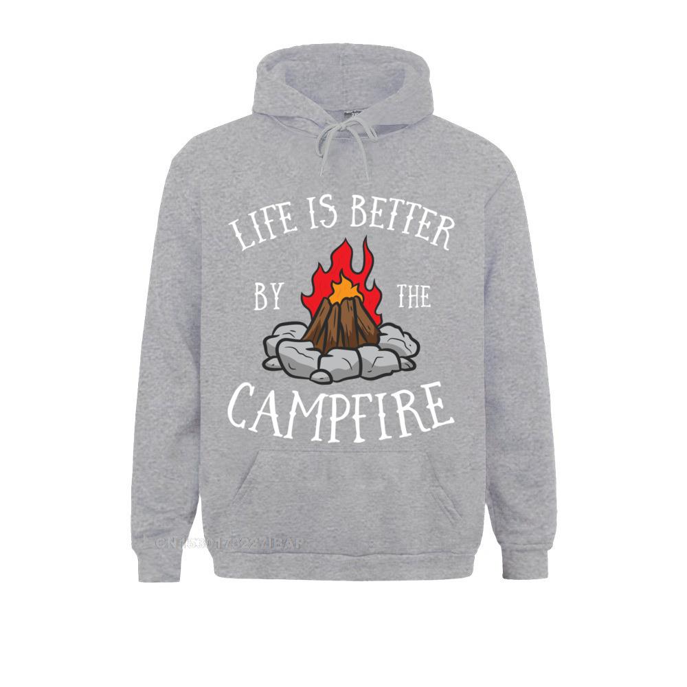 Life Is Better By The Campfire Scouts Camping Campfire Pullover Hoodie Fitness Hoodies For Women Printing Sportswears Cheap