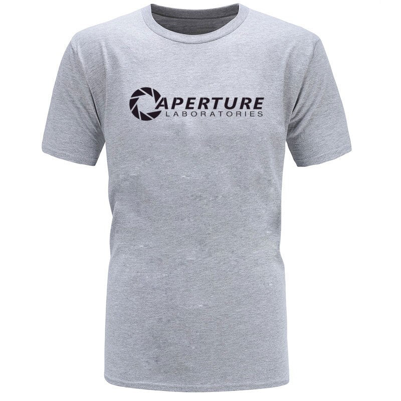 Aperture Laboratories Game Special Men T-shirts O-Neck Short Sleeve Pure Cotton Tops Tee Birthday T-Shirt Top Quality Sweatshirt