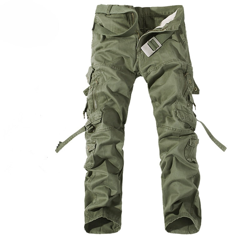 Mens Cargo Pants New Casual Combat Army Military Tactical Style Pocket Trousers Autumn Male Outdoor Climbing  Overalls Straight