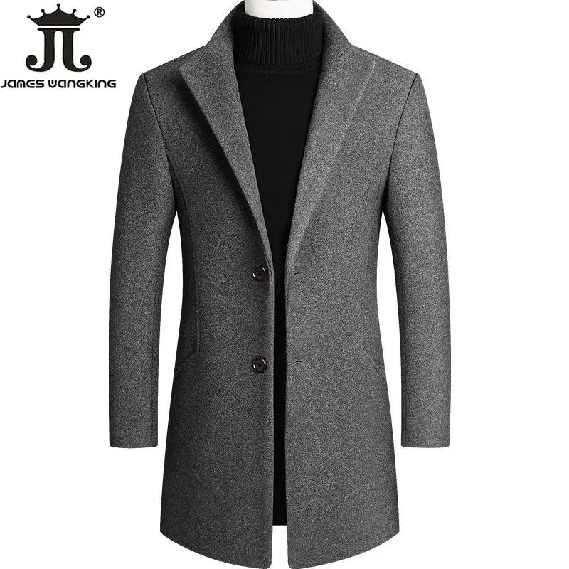 Herren Wintermantel Woll mantel Mantel Geschäft täglich tragen Winter wolle thermisch warm Outdoor Oberbekleidung männlich lässig Woll jacke