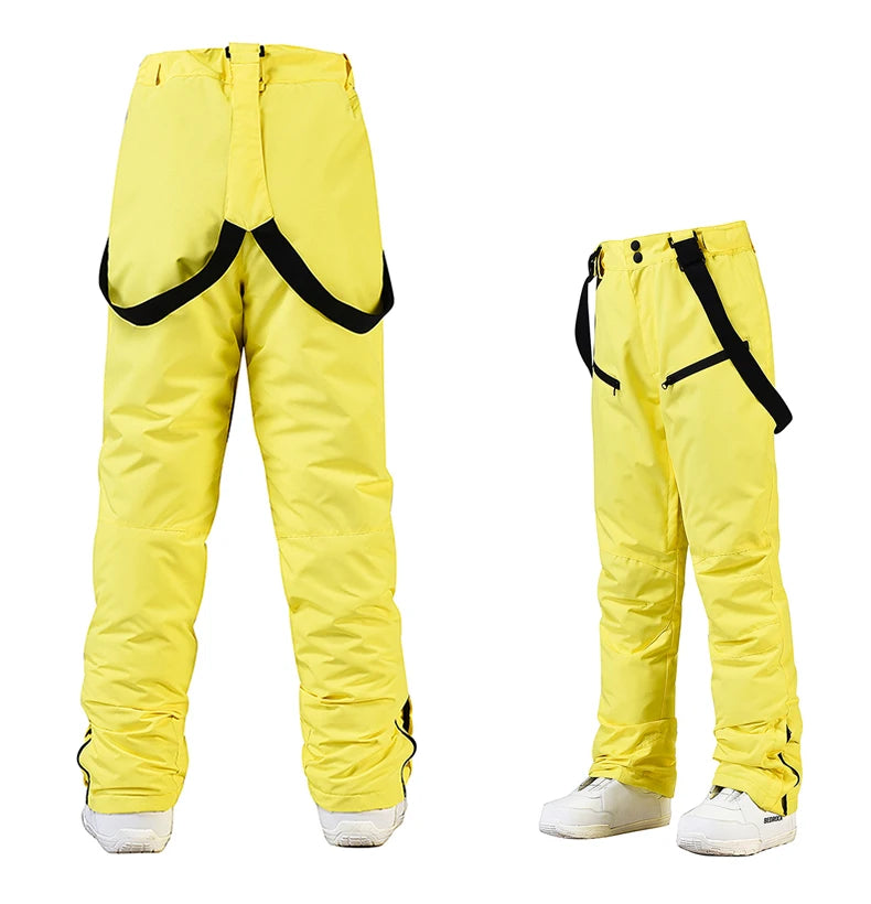 Neue Mode Ski Hosen Männer Frauen Winddicht Wasserdichte Schnee Hosen Winter Snowboarden Strumpf Hosen mit Taille Schutz