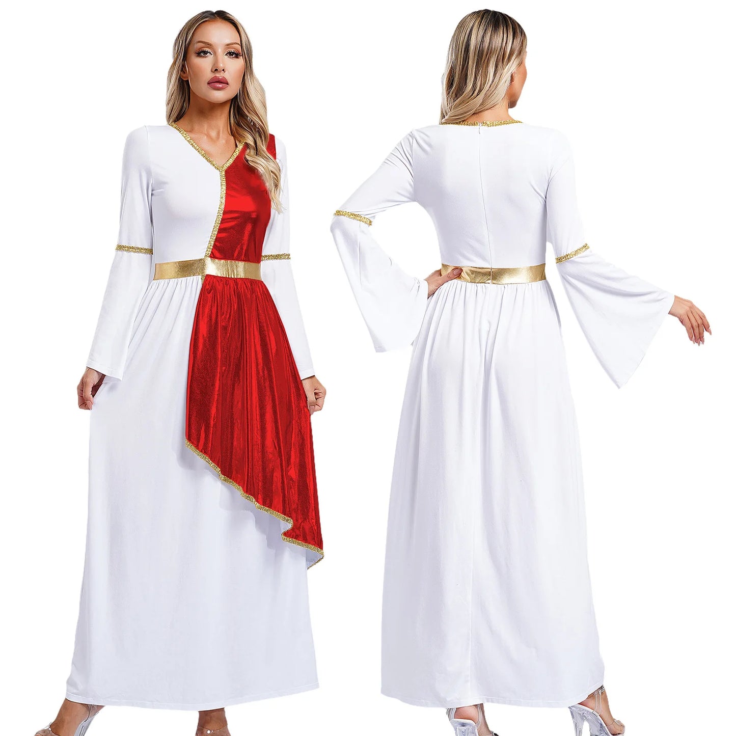 Frauen Toga Kostüm alten griechischen Gott römische Prinzessin Kleider Robe Mythos Philosoph Adel Halloween Cosplay verkleiden