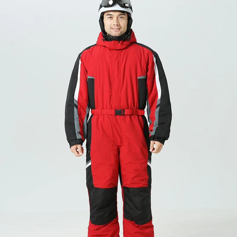 Schnee Skifahren Overalls Overall Warme Wasserdicht Mit Kapuze Mann Fleece Kleidung Männer Sport Winter Frauen Snowboarden Männlichen Schneeanzüge