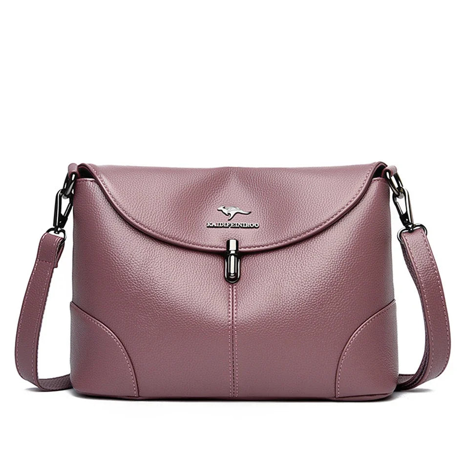 Leder Lässige Umhängetaschen für Frauen 2024 Damen Luxus Designer Handtasche Hohe Qualität Schulter Tasche Sac Cross Body Tasche Frau