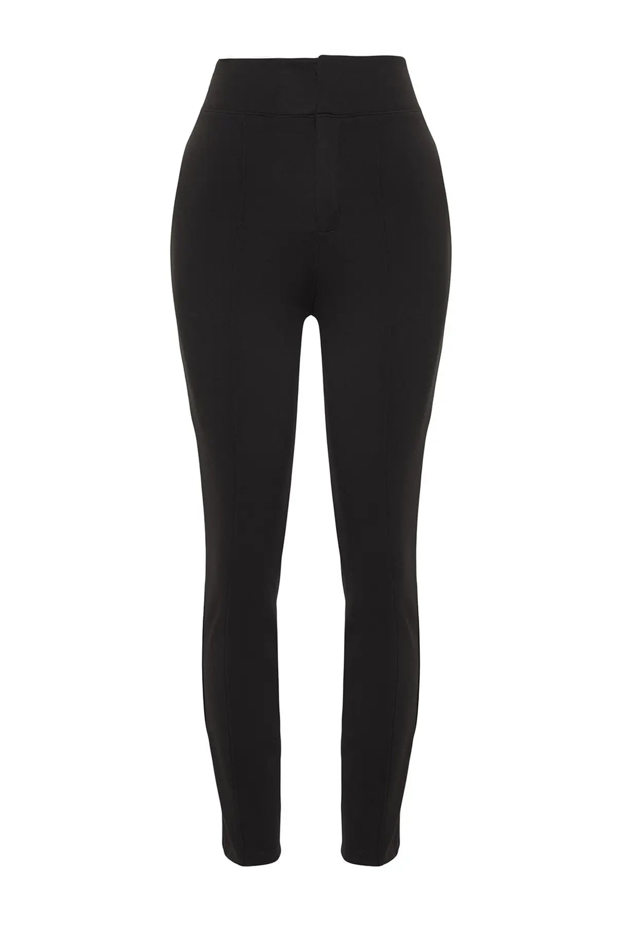 Trendyol TYZA Damen-Hosen und Caprihosen, einfarbig, schmale Passform, Interlock-Skinny-Fit, Business-Hosen und Caprihosen, Röhrenjeans für Schwangere