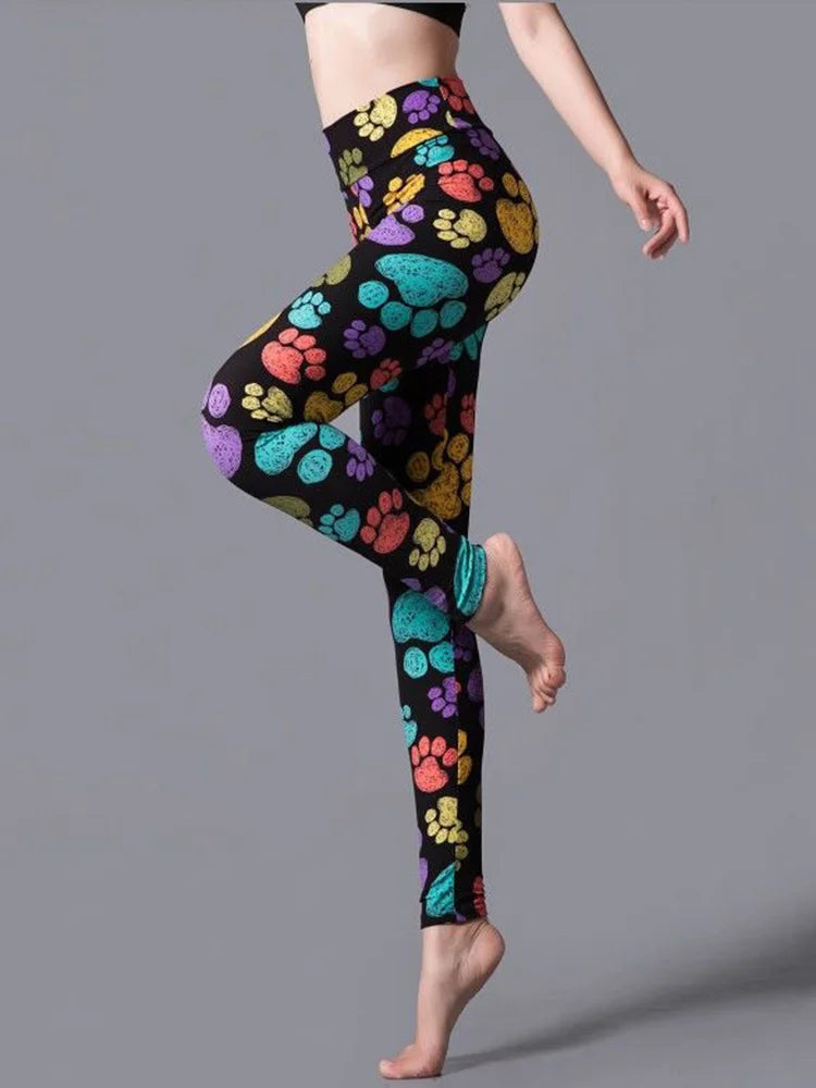 CUHAKCI High Waist Animal Printed Leggings Soft Stretchy Women Sexy Leopard Print Pencil Pants Sport Fitness Yoga Leggings S-2XL