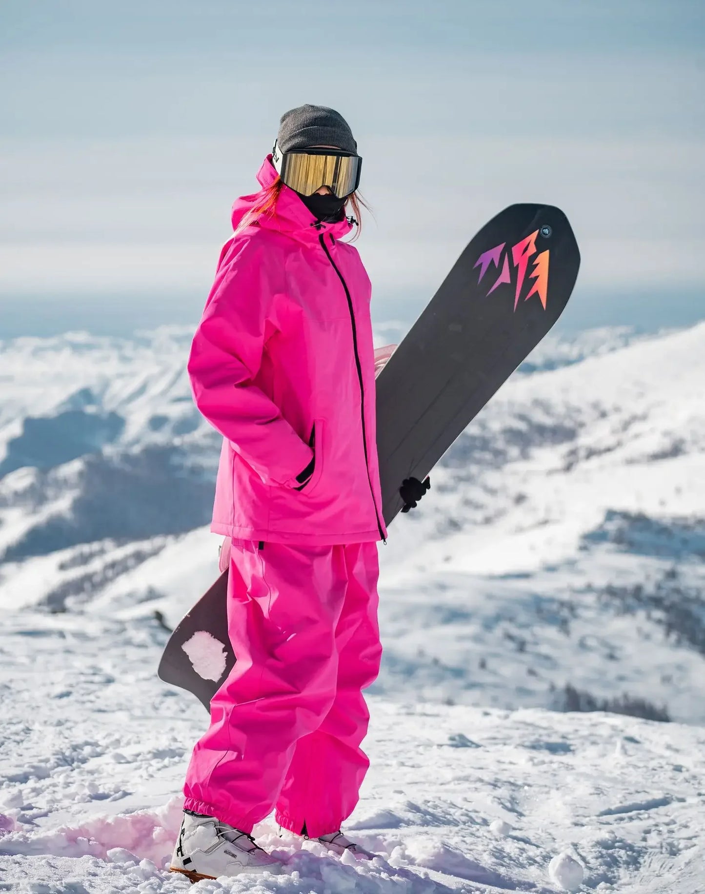 2024 Winter übergroße Frau Ski anzug Set Frauen Snowboard Set weibliche Outdoor Schnee anzug wasserdichte wind dichte Ski jacke Set