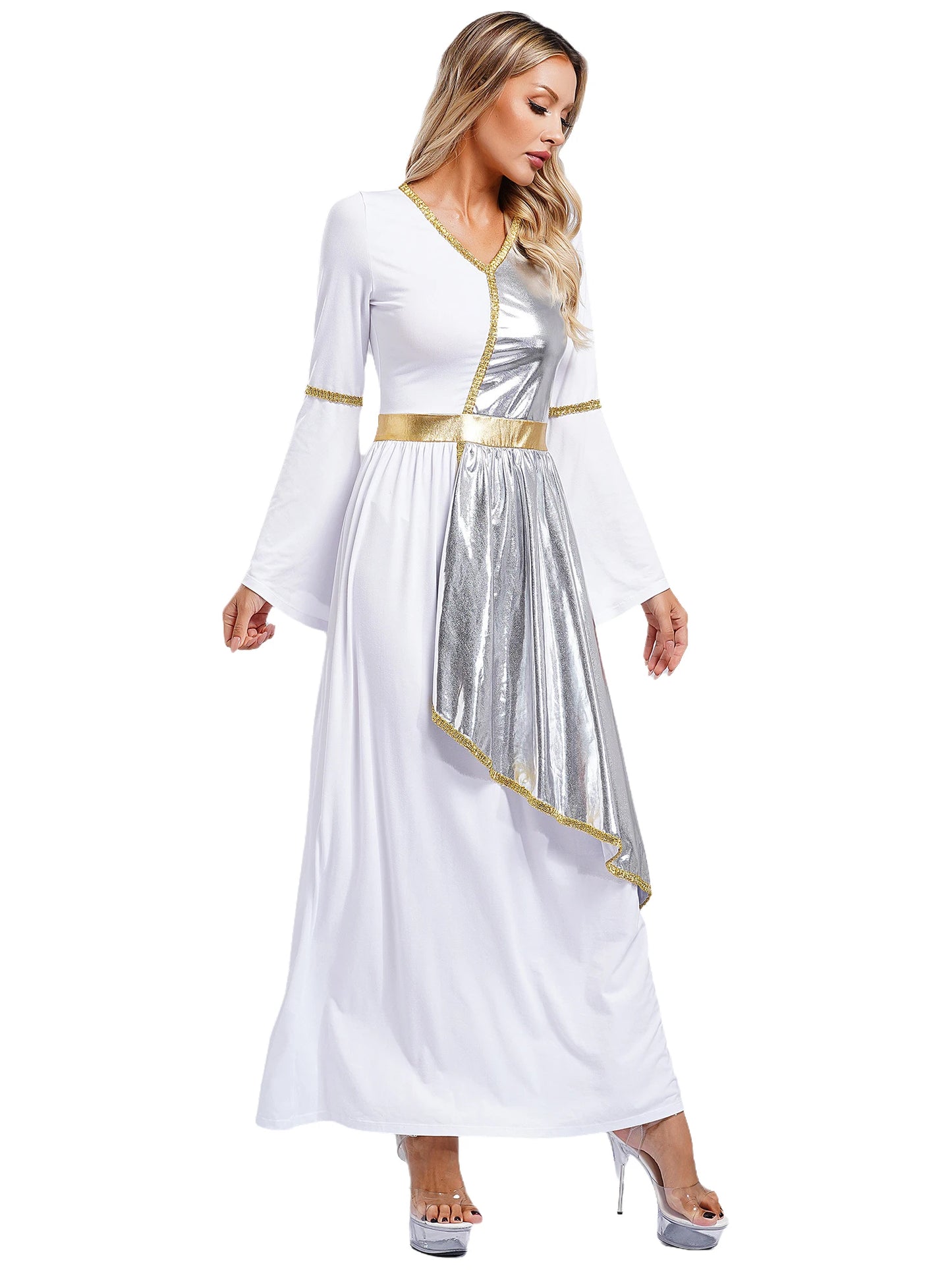 Frauen Toga Kostüm alten griechischen Gott römische Prinzessin Kleider Robe Mythos Philosoph Adel Halloween Cosplay verkleiden