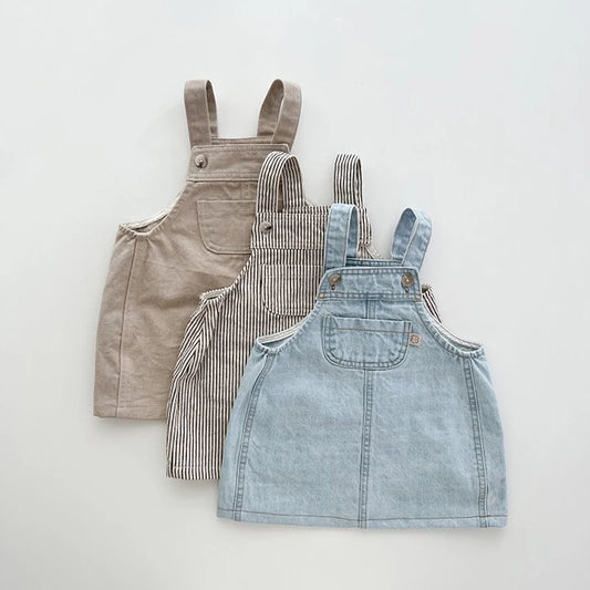 Sommer Baby Mädchen Overalls neue Mode koreanischen Stil Denim Träger Kleid Geburtstags feier Geschenk kleine Prinzessin Kleidung 1-6 Jahre