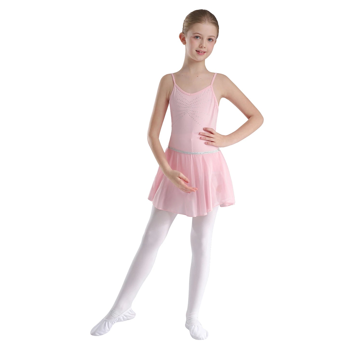 Kinder Mädchen funkelnden Ballett Tanz kleid Gymnastik Rocked Trikot Ballsaal Tanz Performance Kostüm Ballerina Dance wear