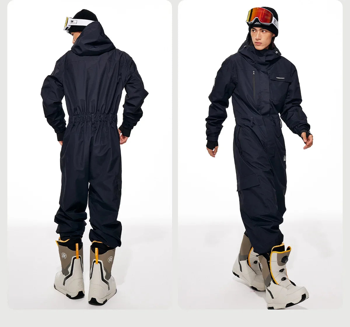 Ski suiten Frauen Männer mit Kapuze einteilige Schnee overalls wasserdicht 2025 Winter Snowboard Suiten wind dichte Ski overalls im Freien