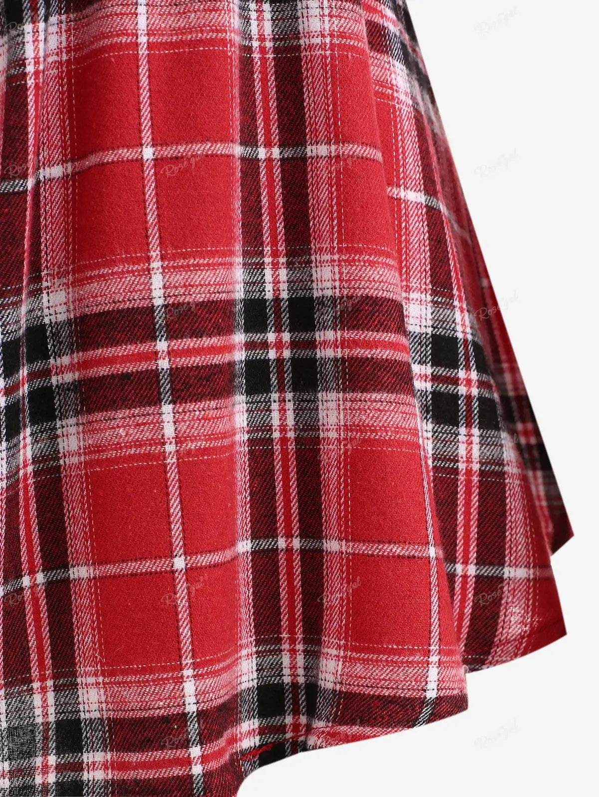 Rosegal Frauen Plus Size T-Shirts Plaid Herz gedruckt Schnürung kalte Schulter T-Shirt Damen von der Schulter Dichter Ärmel geraffte Tops