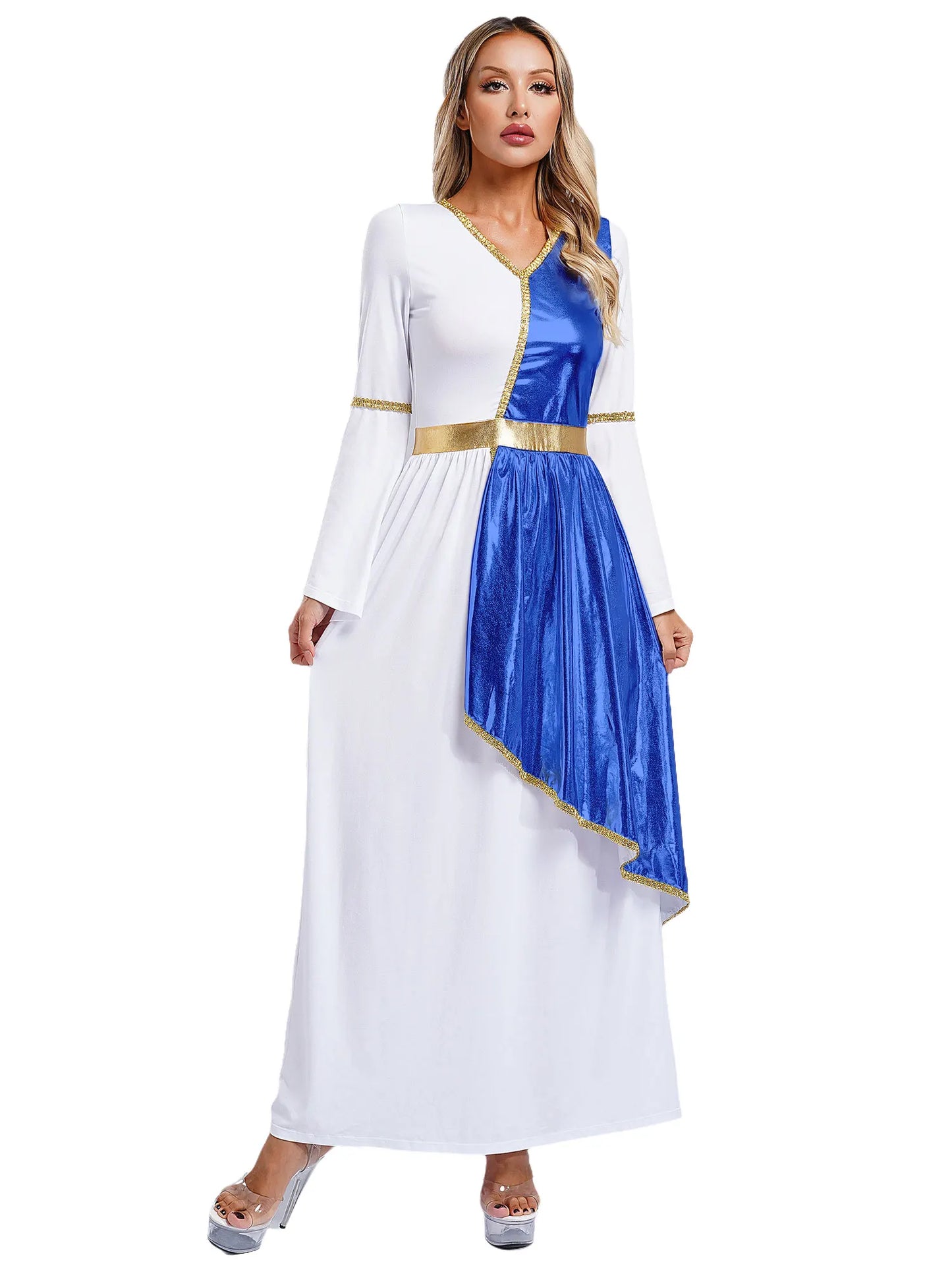 Frauen Toga Kostüm alten griechischen Gott römische Prinzessin Kleider Robe Mythos Philosoph Adel Halloween Cosplay verkleiden