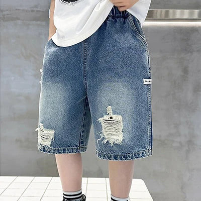 Sommer Teenager Jeans shorts neue Mode koreanische Version Kinder kurze Hosen 4 5 6 7 8 9 10 11 12 Jahre Kinder kleidung