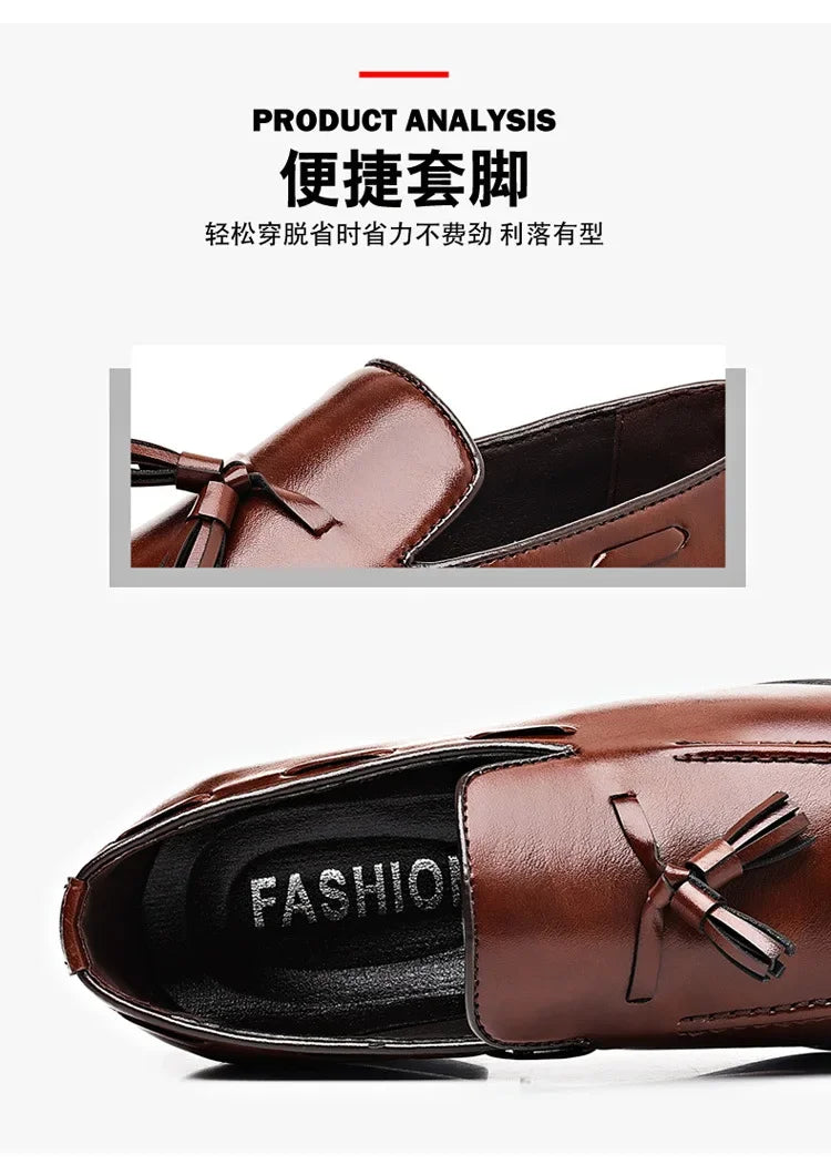 Designer-Stil Kleider schuhe für Männer brandneue Business-Freizeit schuhe Slip on Lederschuhe plus Größe für Männer Hochzeits feier Schuhe