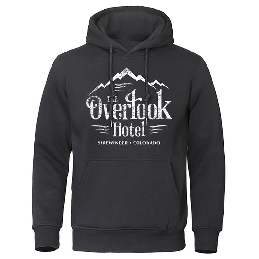 The Overlook Hotel Sidewinder.Colorado Men Hoody New Harajuku Hoody Autumn O-Neck Streetwear Fleece Pullovers Loose Hoodie Man