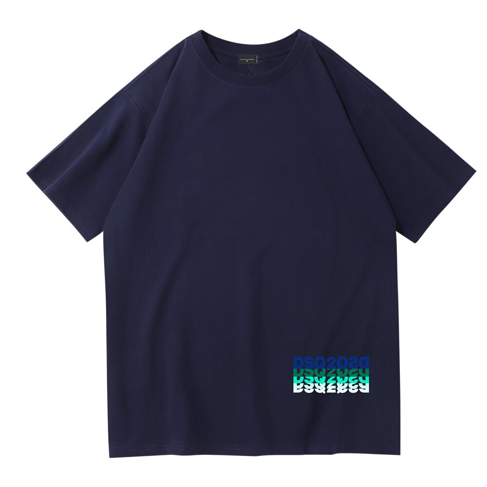 Summer Mens Womens T-Shirt DSQ2 Brand Mens Fashion Casual Loose Cotton Sport T-Shirt Street Hip Hop Couple printing T-Shirt