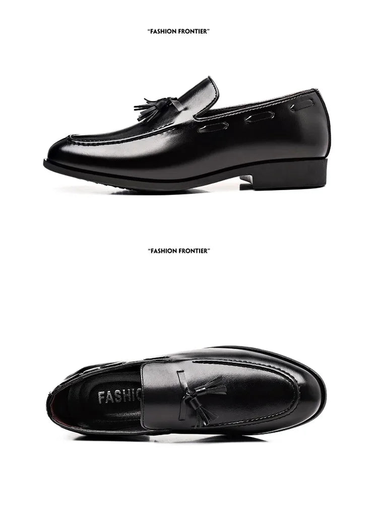 Designer-Stil Kleider schuhe für Männer brandneue Business-Freizeit schuhe Slip on Lederschuhe plus Größe für Männer Hochzeits feier Schuhe