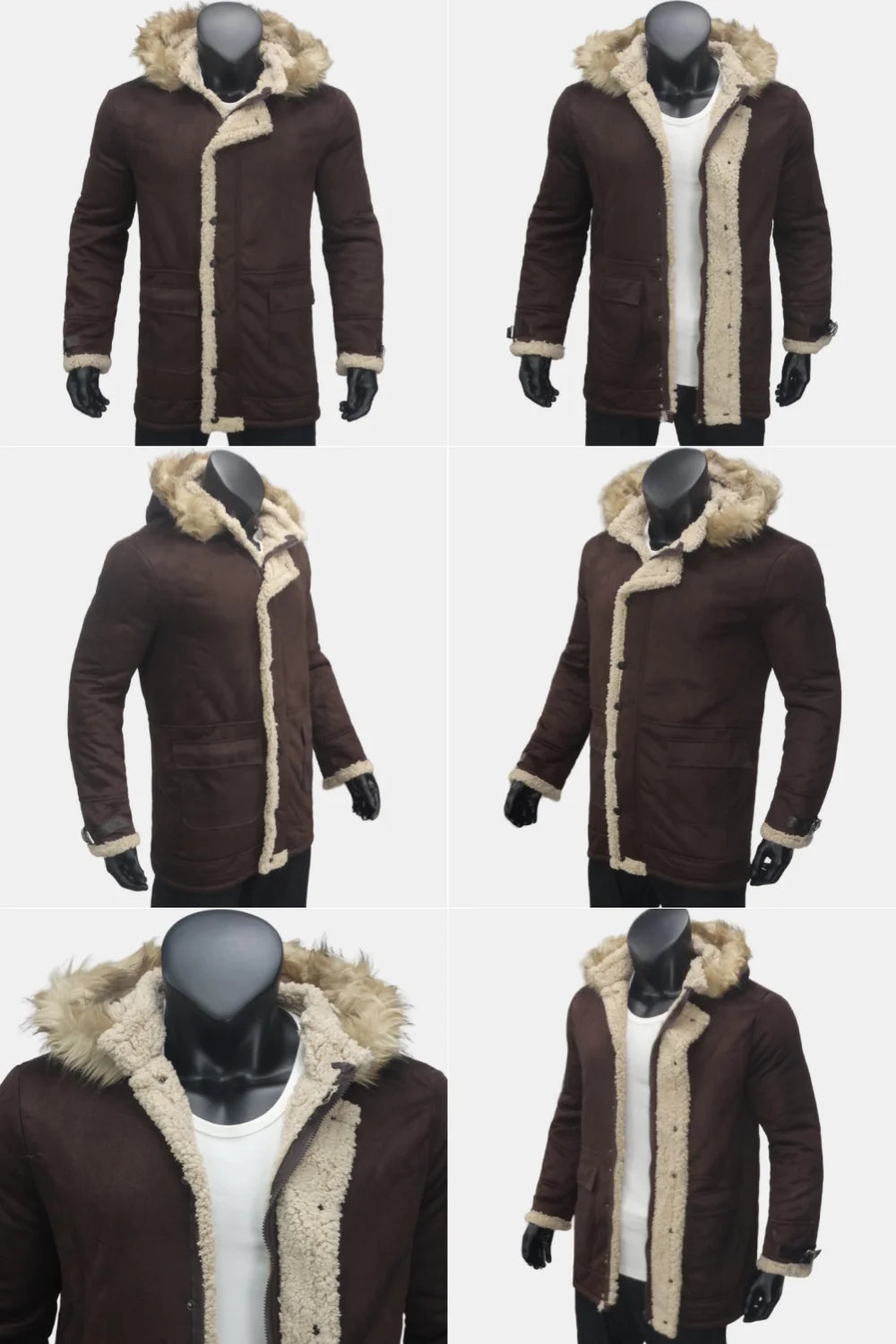 Winter herren Jacken Wildleder Warme Windjacke Mit Kapuze Fleece Jacke Männer Wolle Verdickt Pelz Kragen Oberbekleidung männer Kleidung S-5XL