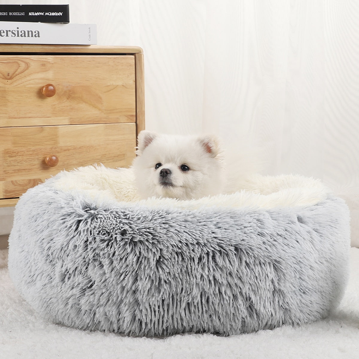Pet Bed Fluffy Dog Plush Beds for Dogs Medium Warm Accessories Large Accessory &amp; Furniture Puppy Small Sofa Kennel Washable Cats
