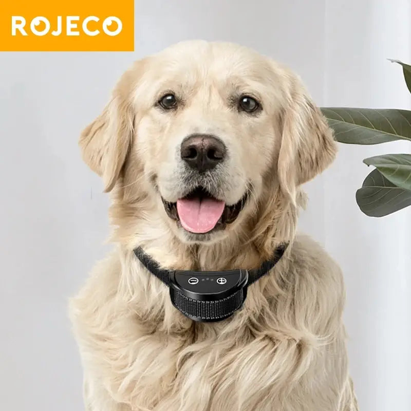 Rojeco intelligentes Trainings halsband wiederauf lad bares Hunde rinden kontroll halsband Anti-Rinden halsband für Hunde elektrische Anti-Barking-Geräte