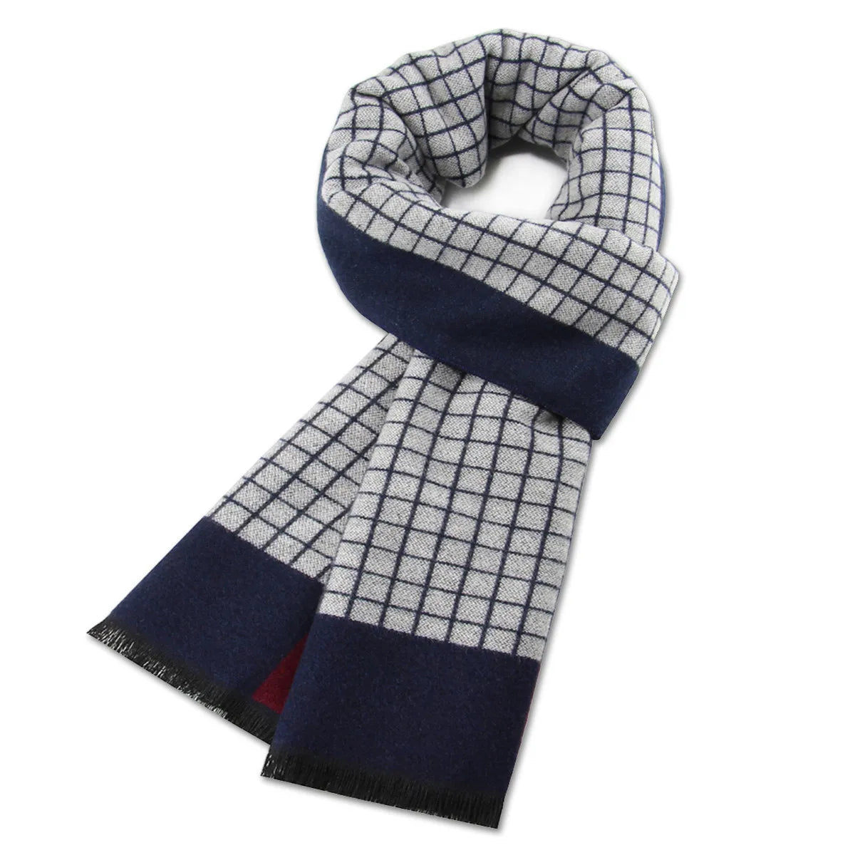 Luxus Design Männer Schal Foulard Plaid Schals Schals Mode lässig Winter Kaschmir warme Schals Hals wickel männliche Bufandas Hombre