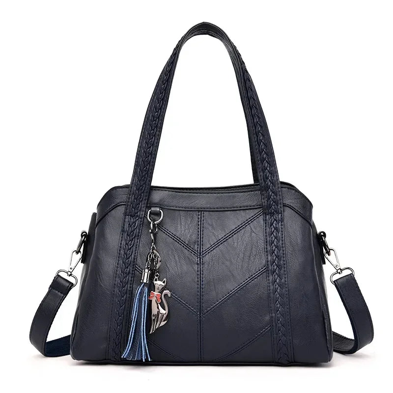 Sac A Main Weiches Leder Luxus Handtaschen Frauen Taschen Designer Damen Handtasche Hohe Qualität Quaste Umhängetaschen Für Frauen Tote Tasche