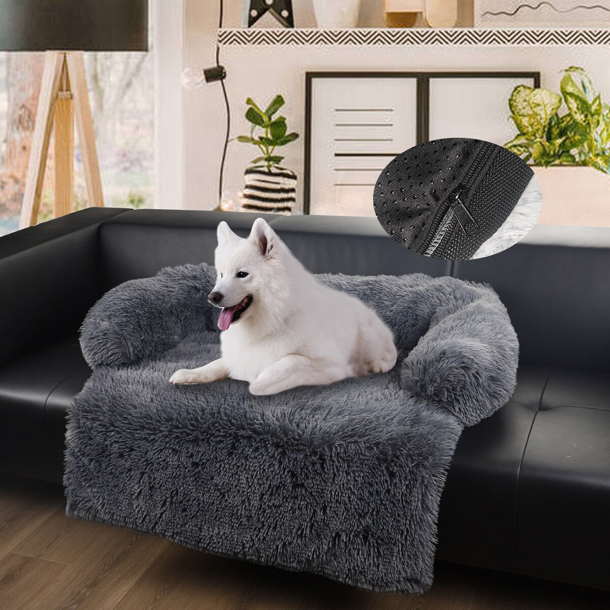 Dog Mat Pet Bed Plush Beds for Dogs Washable Fluffy Large Basket Medium &amp; Furniture Kennel Accessory Cats Small Accessories Warm