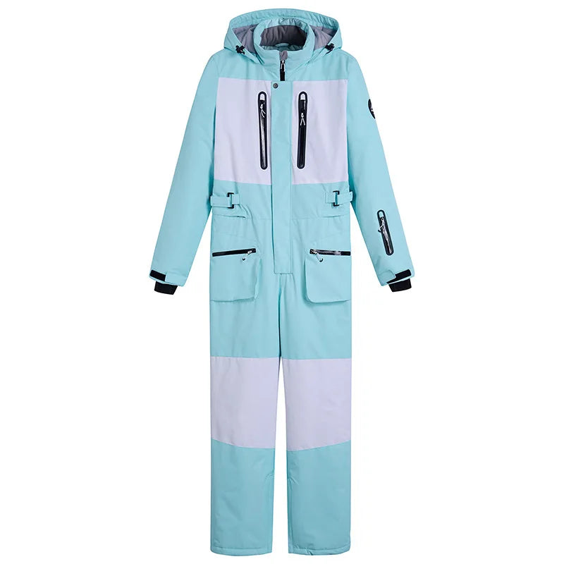 Frauen Winter Onesies Ski Anzug Im Freien Snowboard Jacke Hosen Herren Windproot Schnee Mantel Warme Isolierte Ski Overall Schneeanzug