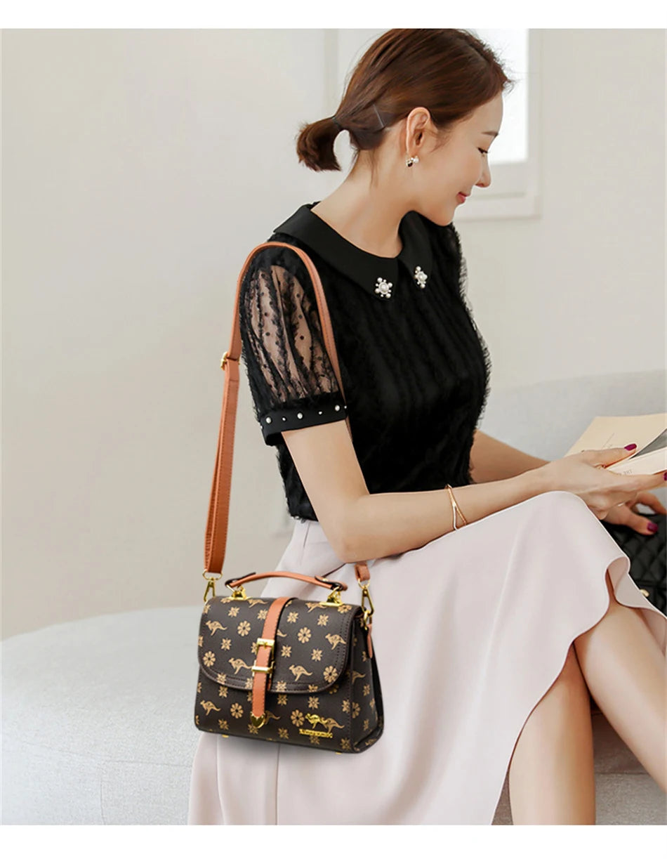 Hot Fashion Pu Leather Shoulder Messenger Female Bag High Quality Ladies Handbags Luxury Designer Crossbody Bags for Women 2022