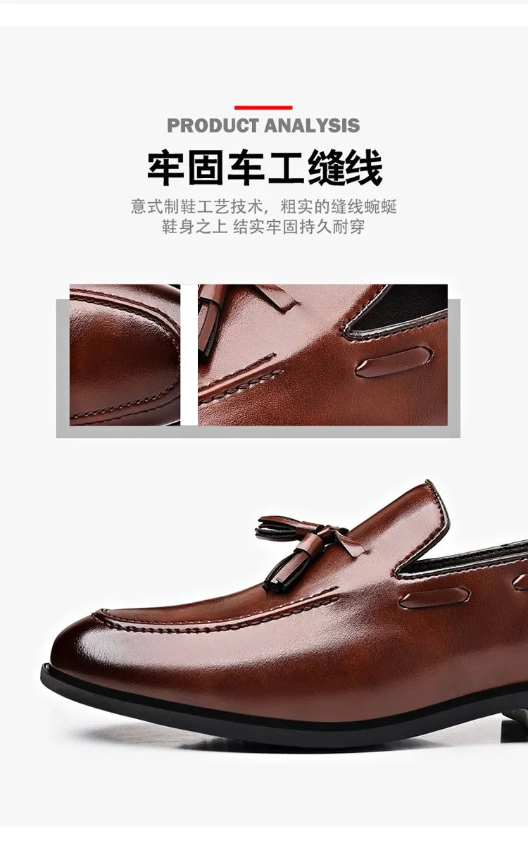 Designer-Stil Kleider schuhe für Männer brandneue Business-Freizeit schuhe Slip on Lederschuhe plus Größe für Männer Hochzeits feier Schuhe