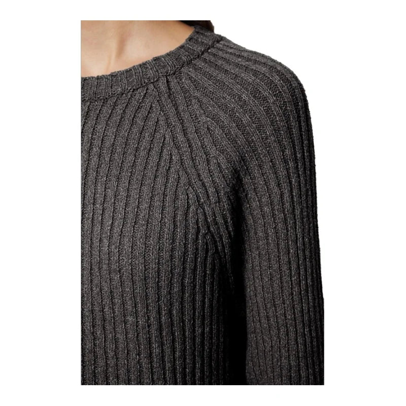 Trendyol TYZA Damen-Pullover, lässig, Übergröße, Rundhalsausschnitt, einzelnes Nummernschild, einfarbig, Strickwaren, Pullover mit Standardärmeln und Pullover