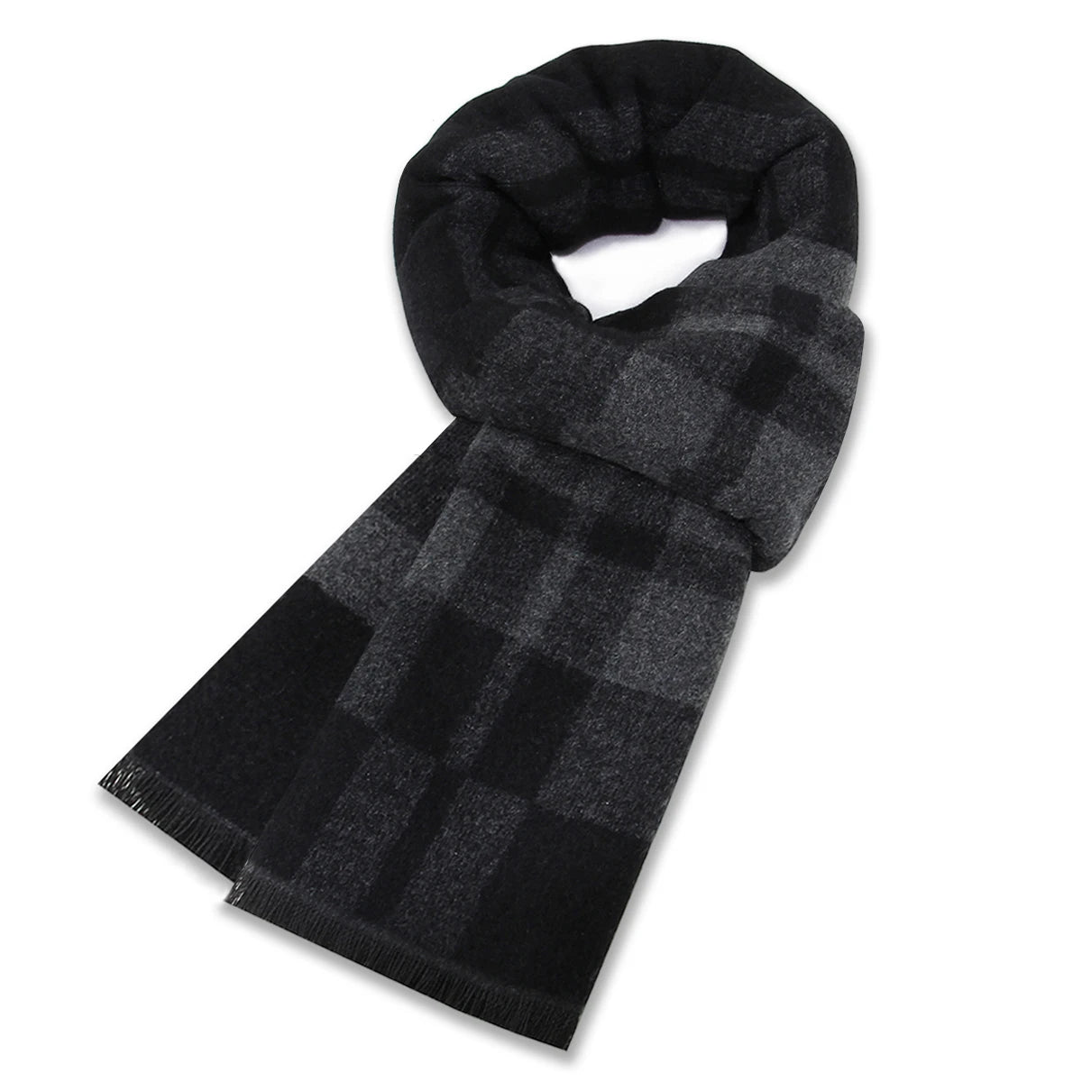 Men Autumn Winter Head Cashmere Scarf Designer Tree Print Cotton Shawl Luxury Business Man Long Fashion Neck Scarves