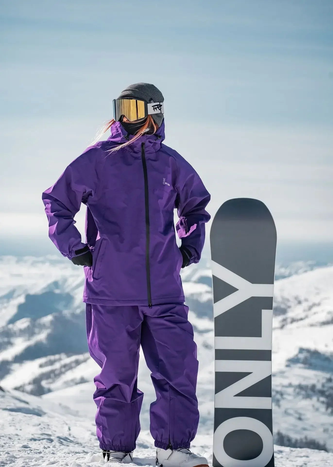 2024 Winter übergroße Frau Ski anzug Set Frauen Snowboard Set weibliche Outdoor Schnee anzug wasserdichte wind dichte Ski jacke Set