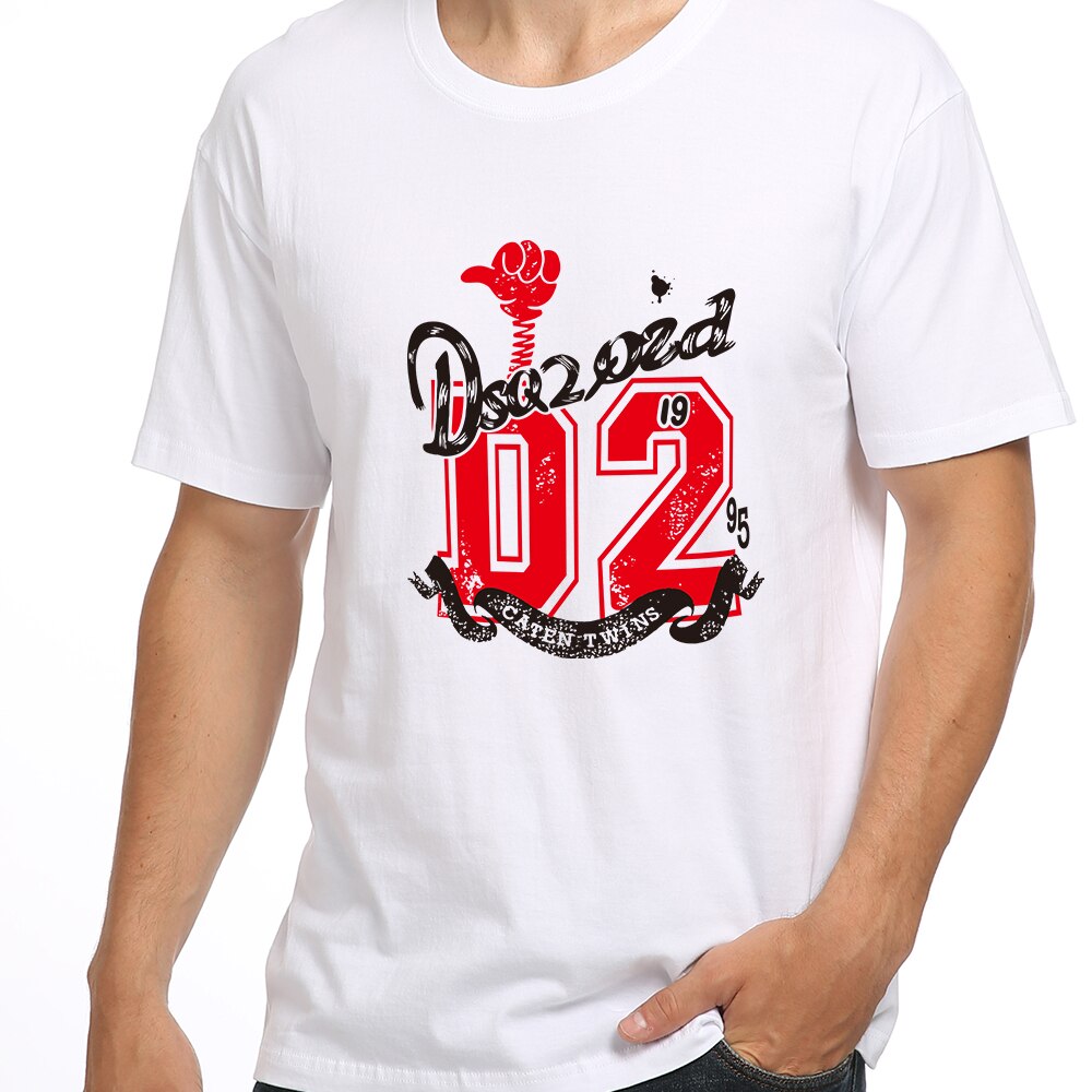 2023 Mens Summer O-Tshirt Mens Women Casual DSQ2 Print Short Sleeve Couple T-shirt Cotton Sports T-shirt Hip Hop Tees Streetwear
