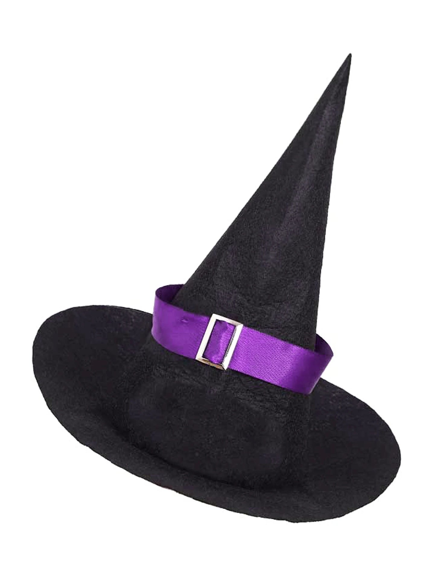 Kids Girls Witch Costume Velvet Long Sleeve Halloween Carnival Cosplay Roleplay Dress with Pointed Hat Prom Dress Up Clothes