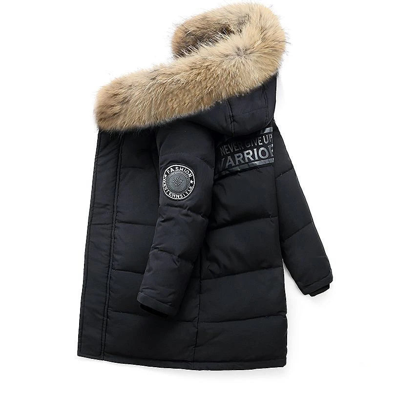 5 6 7 8 9 10 11 12 Jahre Jungen Jacke Winter verdicken warm halten Kinder Jacke Mode Reißverschluss Kapuze Jungen Mantel Teenager Kinder Kleidung