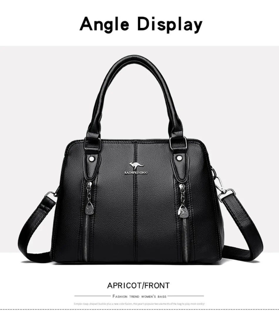 Echte Marke Luxus Handtaschen Frauen Tasche Designer Casual Tote Tasche Hohe Qualität Leder Schulter Umhängetaschen für Frauen 2024 Neue