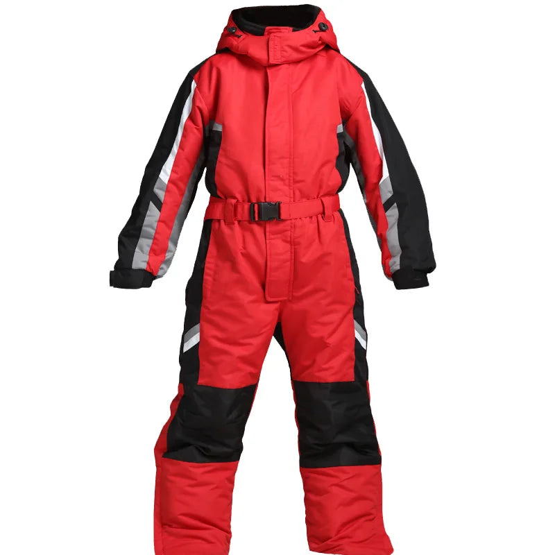 Schnee Skifahren Overalls Overall Warme Wasserdicht Mit Kapuze Mann Fleece Kleidung Männer Sport Winter Frauen Snowboarden Männlichen Schneeanzüge